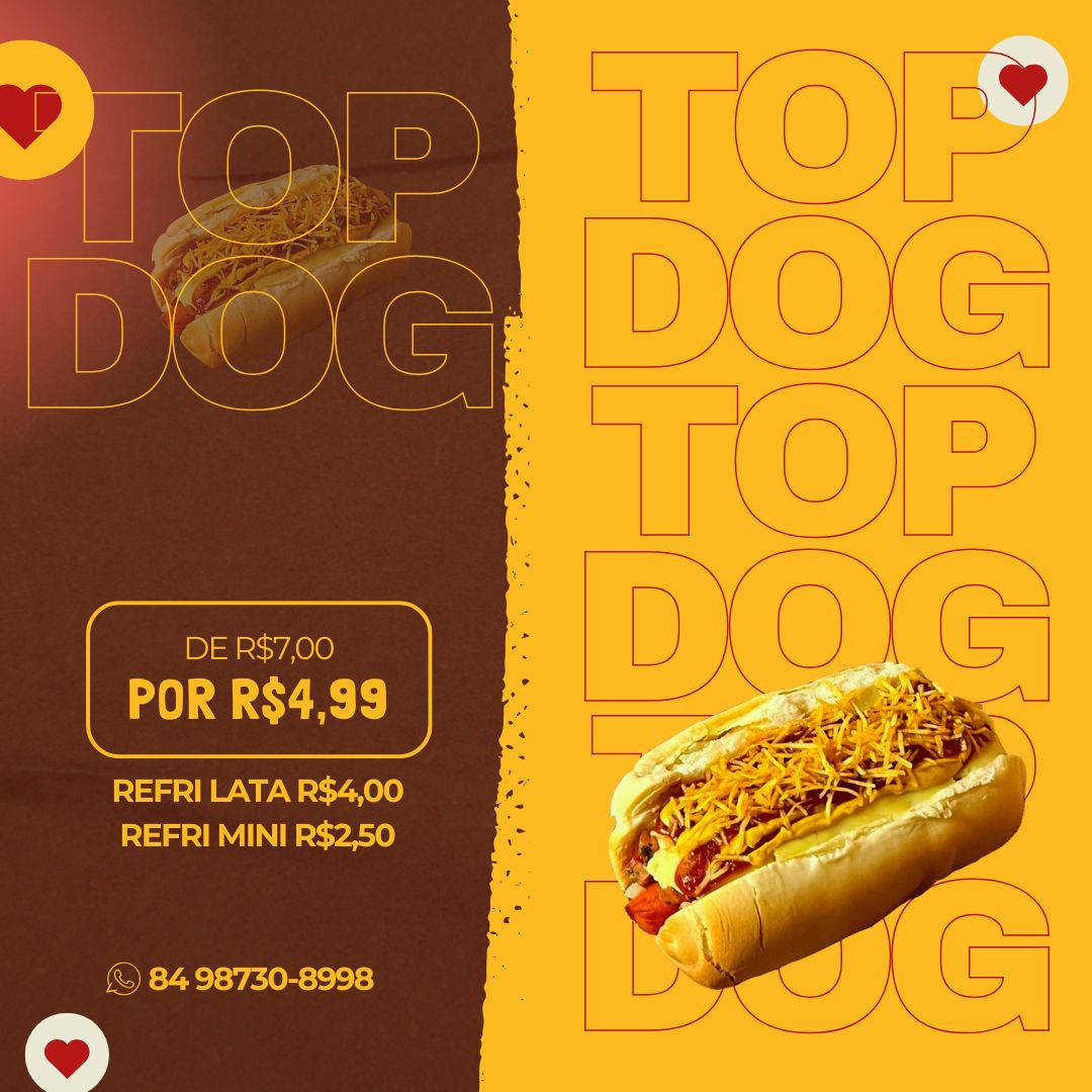 Criação de Arte Simples: TOP DOG